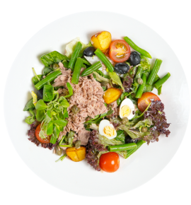 "Nicoise" salad with homemade "Ponzu" sauce